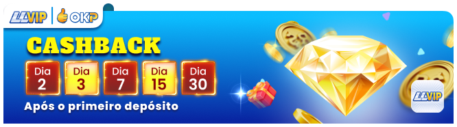 CASHBACK Apos o primeiro deposito